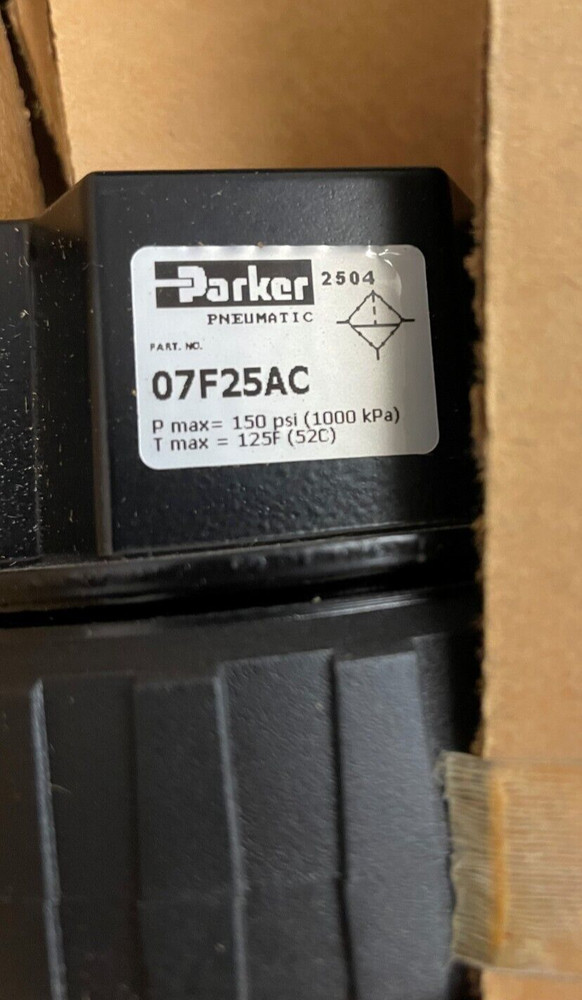 Parker 07F25AC Filter Regulator 3/8"NPT 150 PSI