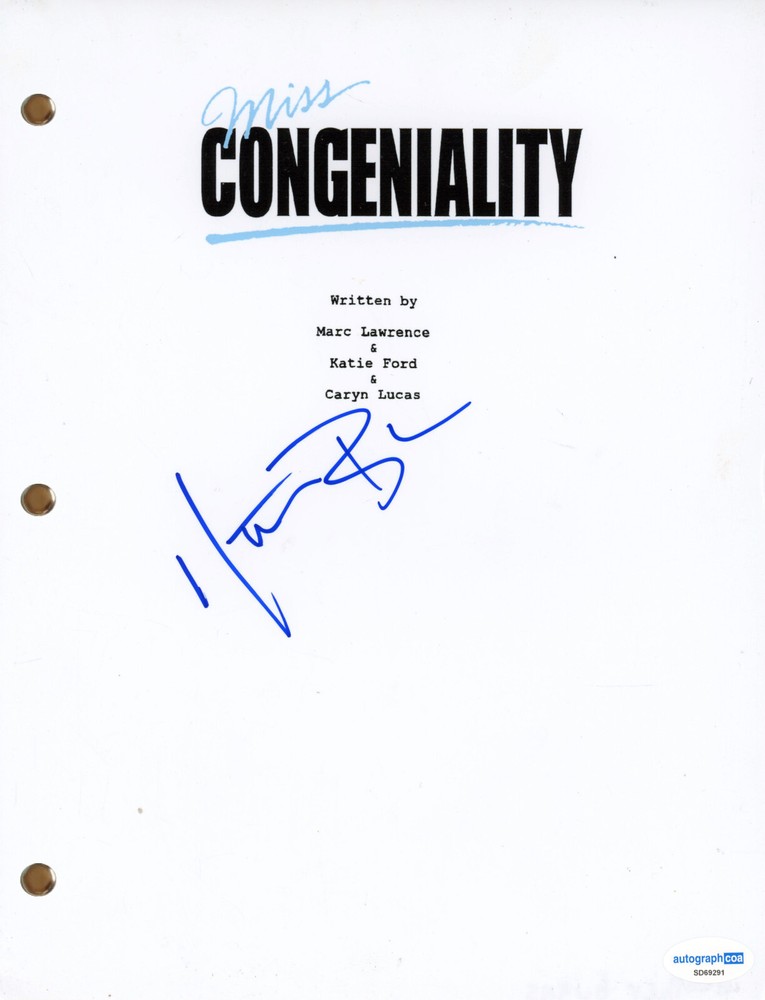 Heather Burns “Miss Congeniality” Signed Autograph Movie Script Screenplay ACOA