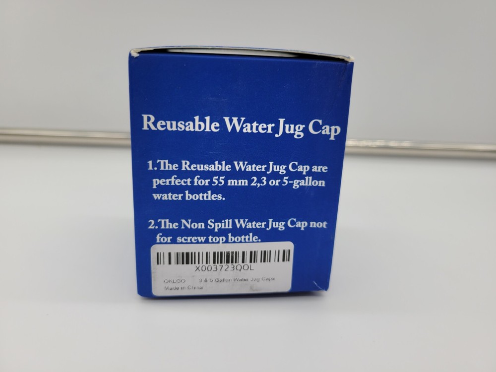 OKLGO Reusable water Jug Cap Silicone New