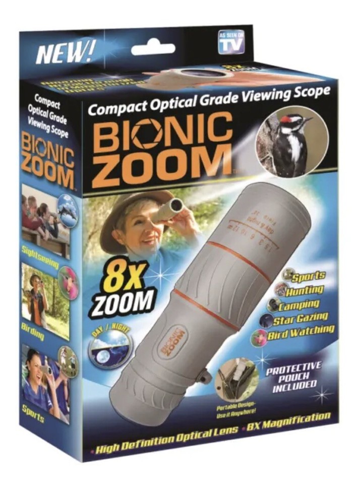 Bionic Zoom Compact Optical Grade Viewing Scope 8x Zoom As Seen on TV