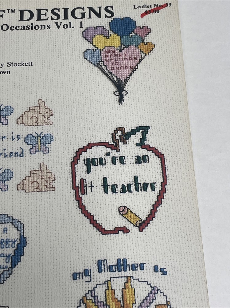 Graphworks Mini Motif Special Thoughts & Occasions Vol 1 Cross Stitch Pattern