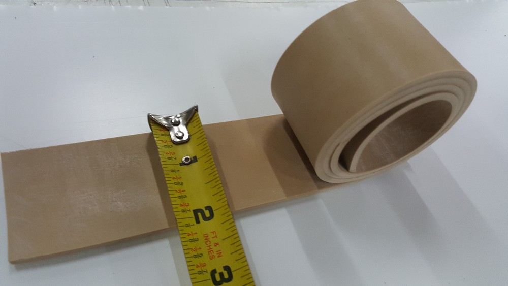TAN GUM RUBBER ROLL 1/16X2"X10FT