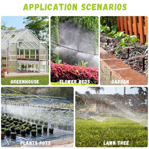 Drip Irrigation Kit Automatic Watering System Misting Sprinkler DIY 115FT