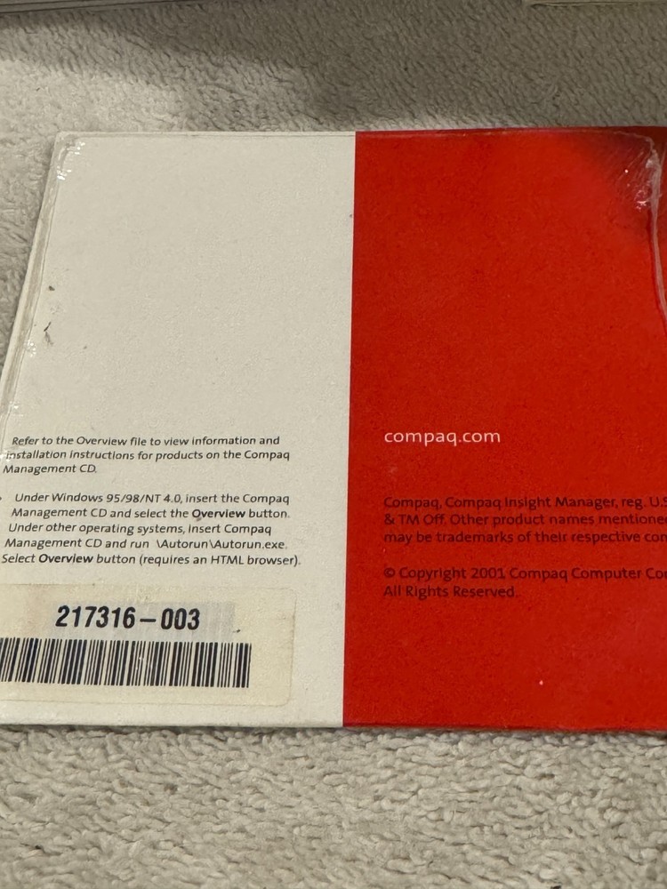 Compaq Management CD Release 5.20 - NEW/SEALED!!!