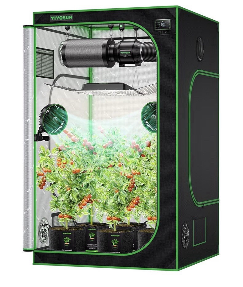 Advanced Complete FullSetup Hydroponics GrowKit Tent:48x48x80 LED Light480w 4x4
