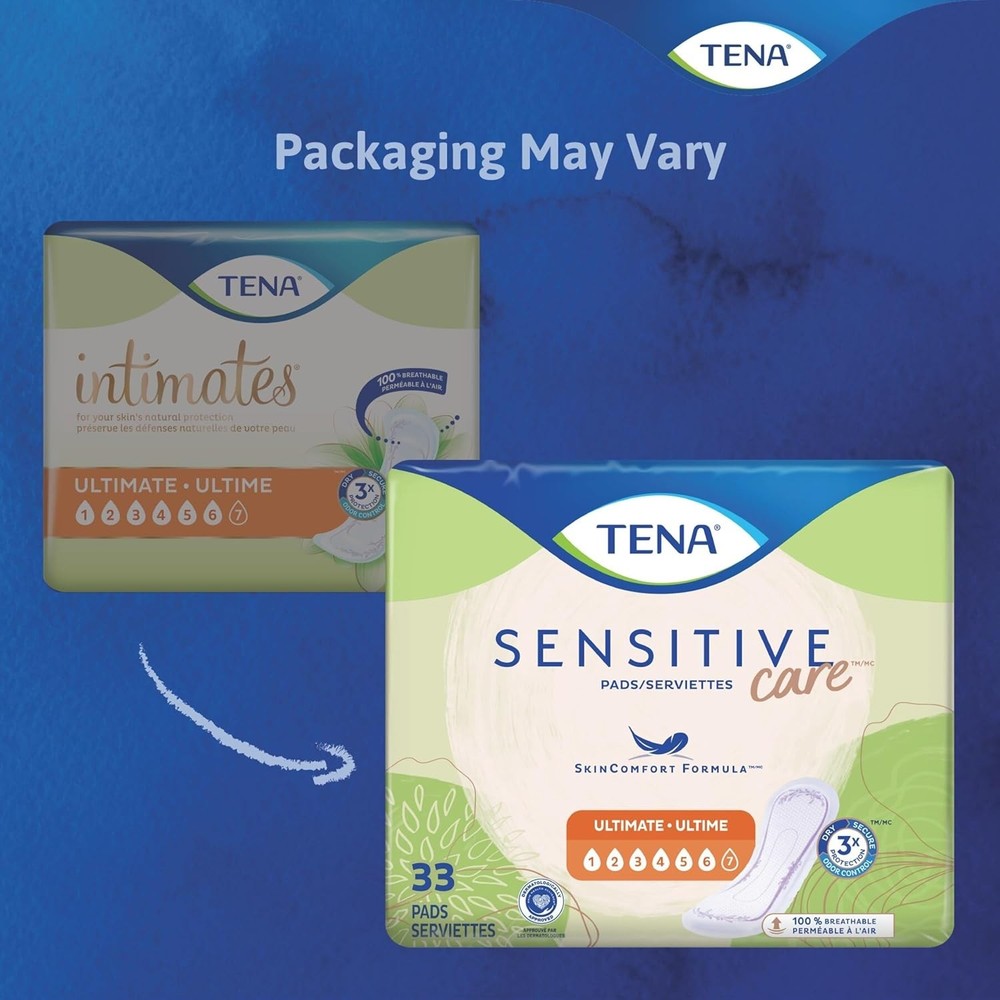 TENA Incontinence Pads, Bladder Control & Postpartum for Regular, White