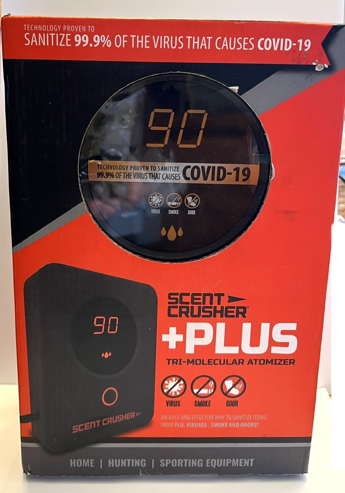 NEW SCENT CRUSHER +PLUS TRI-MOLECULAR ATOMIZER 99.9% SANITATION OF VIRUS