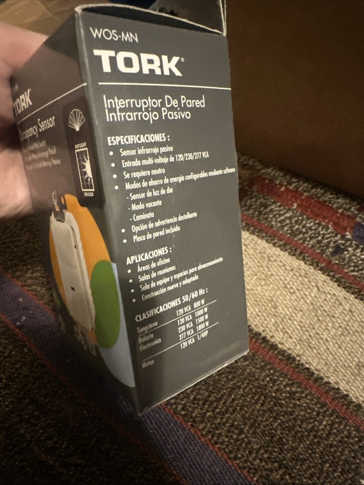 TORK WOS-MN PIR Wall Switch Occupancy Sensor 120-277V