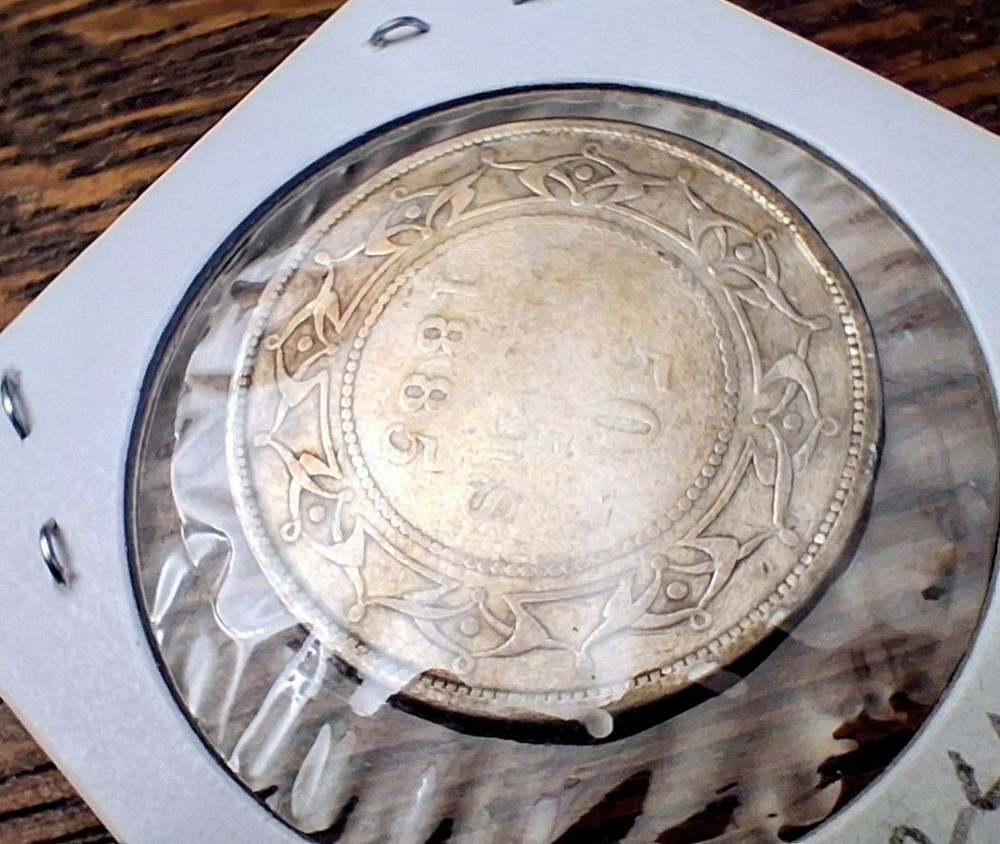 1885 Newfoundland 50 Cent-G-condition.
