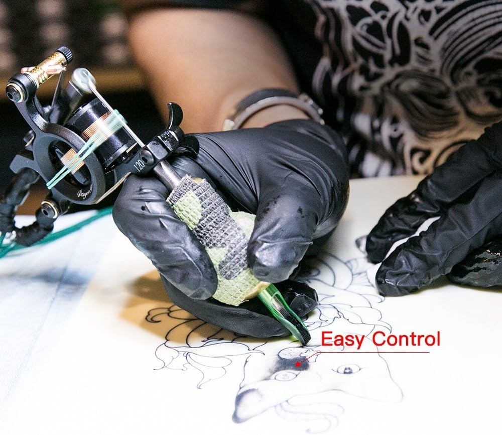 Beginner-Friendly Tattoo Kit with Two Pro Machines, Ink & 20 Sterilized Needles