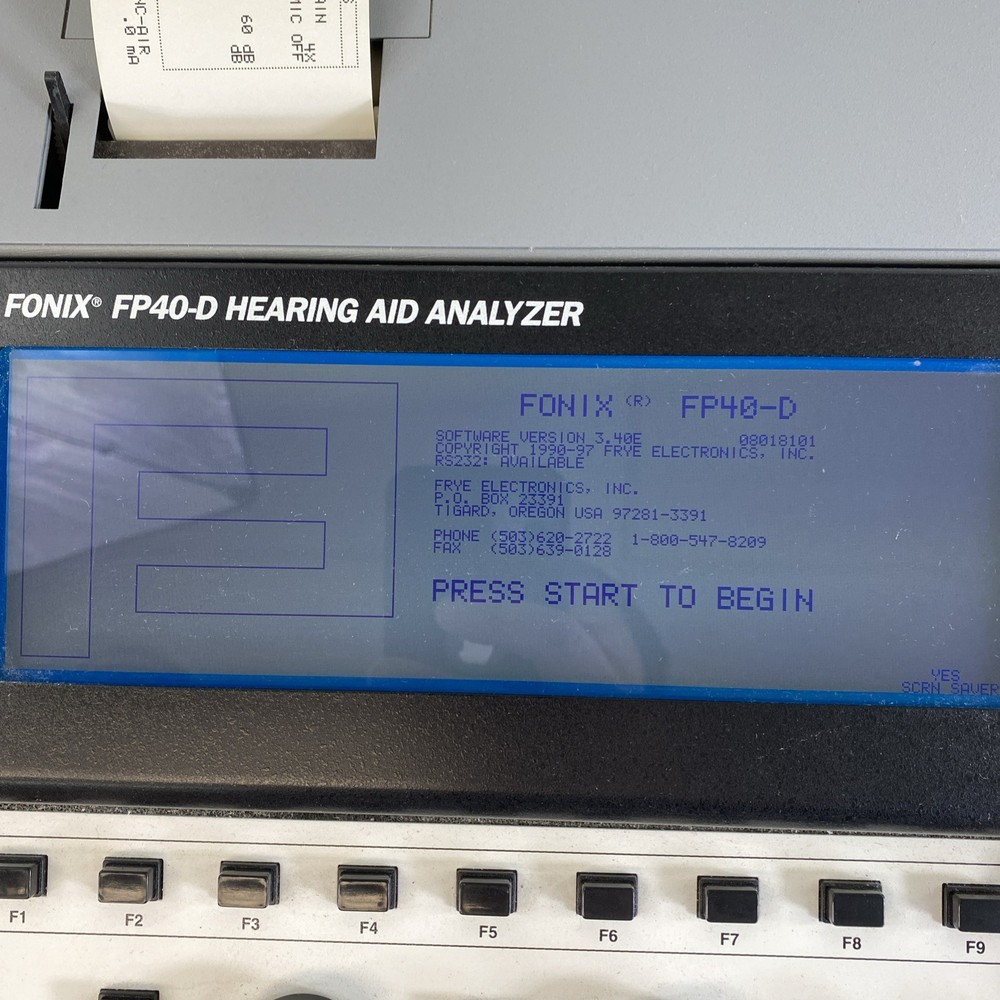 FRYE Electronics FONIX FP40-D HEARING AID ANALYZER