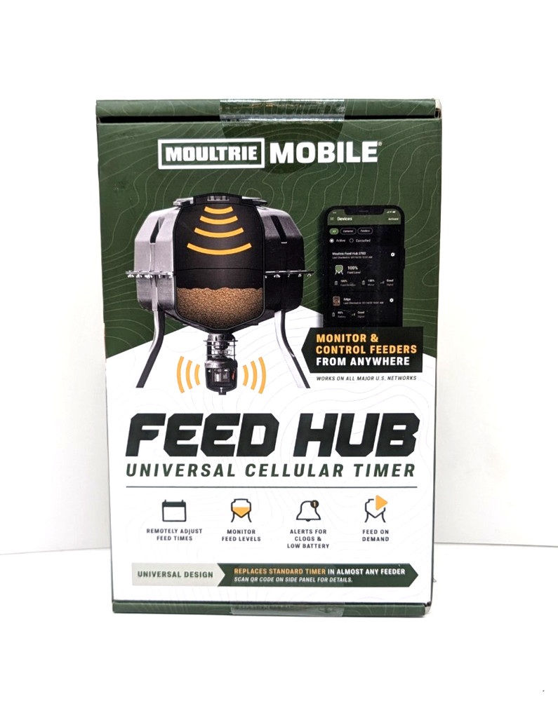 Moultrie Mobile Feed Hub Universal Cellular Timer - New Sealed Box