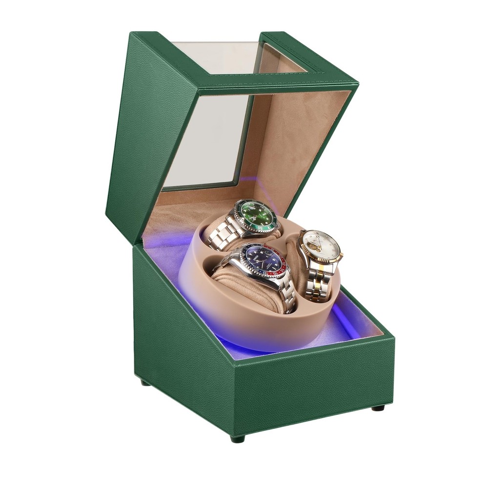 J&T Technology Watch Winder for Automatic Watches,Automatic Green