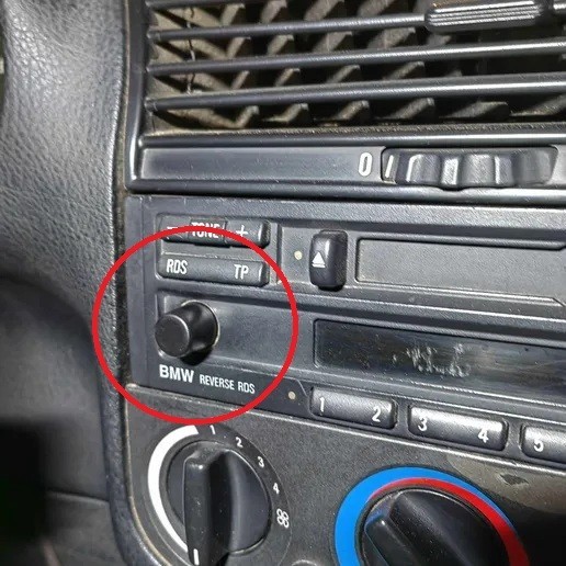 BMW Reverse RDS Volume Knob Button E30, E36, E34, E32, E31, Z3 3D Print PETG