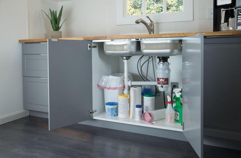 Compact Kitchen Garbage Disposal with Power Cord