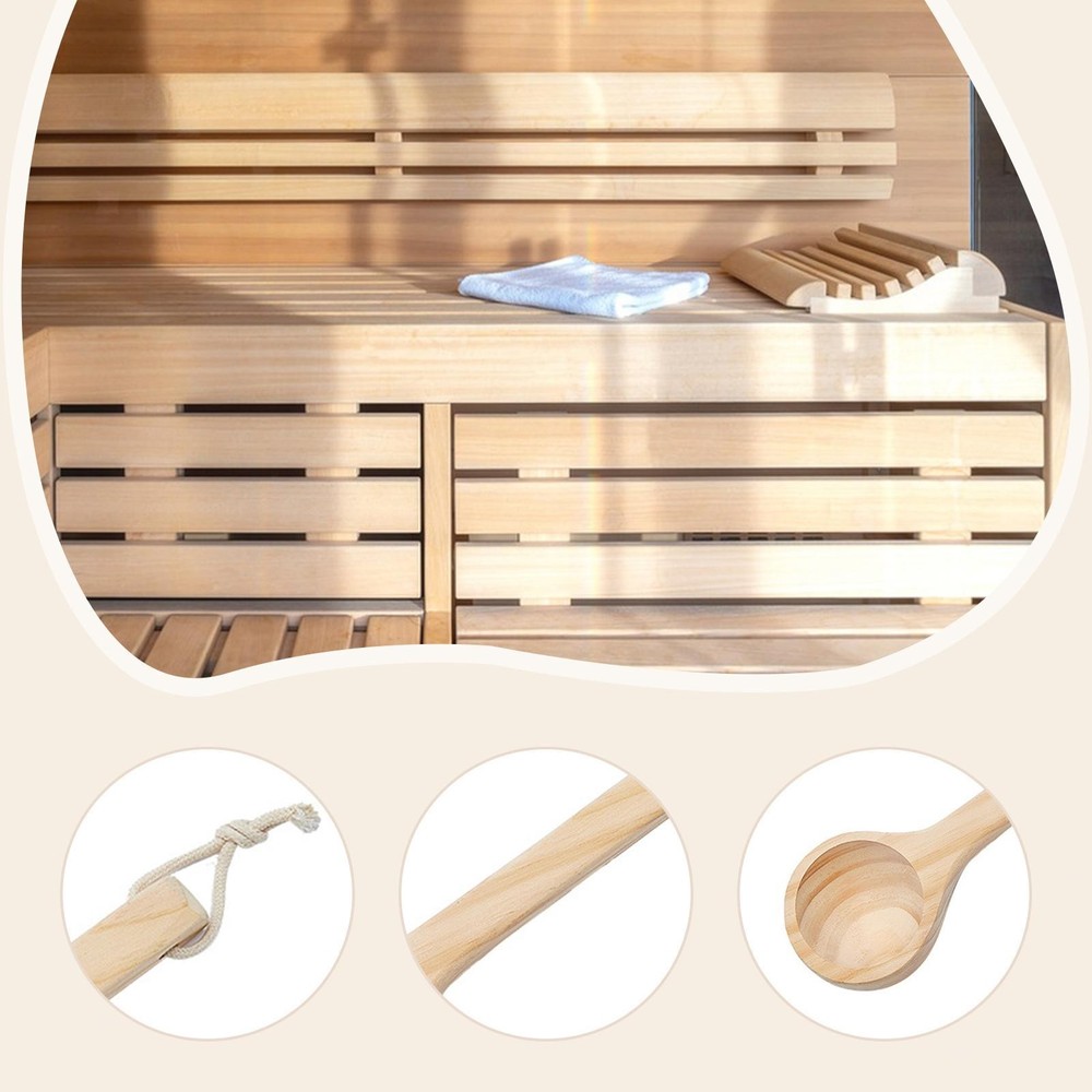 Sauna Ladle Ergonomic Handle Durability Gift Practical Sturdy Multipurpose Sauna