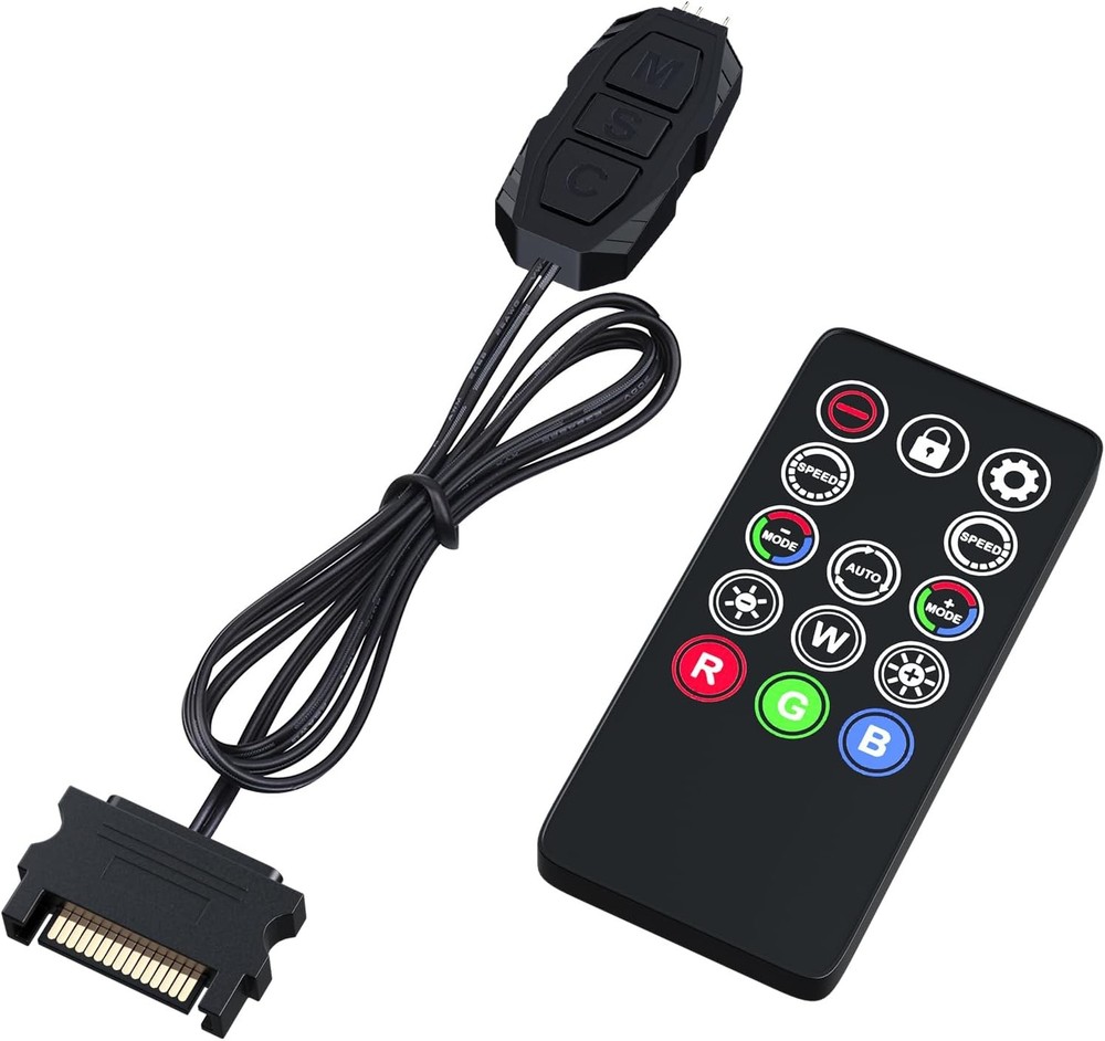 DS Mini ARGB PC Fans Controller Kit with One-to-One Matching Function for Comput