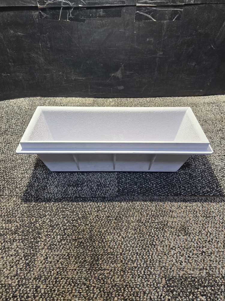 White Recessed Molded Plastic W/ Textured Stepping Surface 16-3/4"x6" for Pools