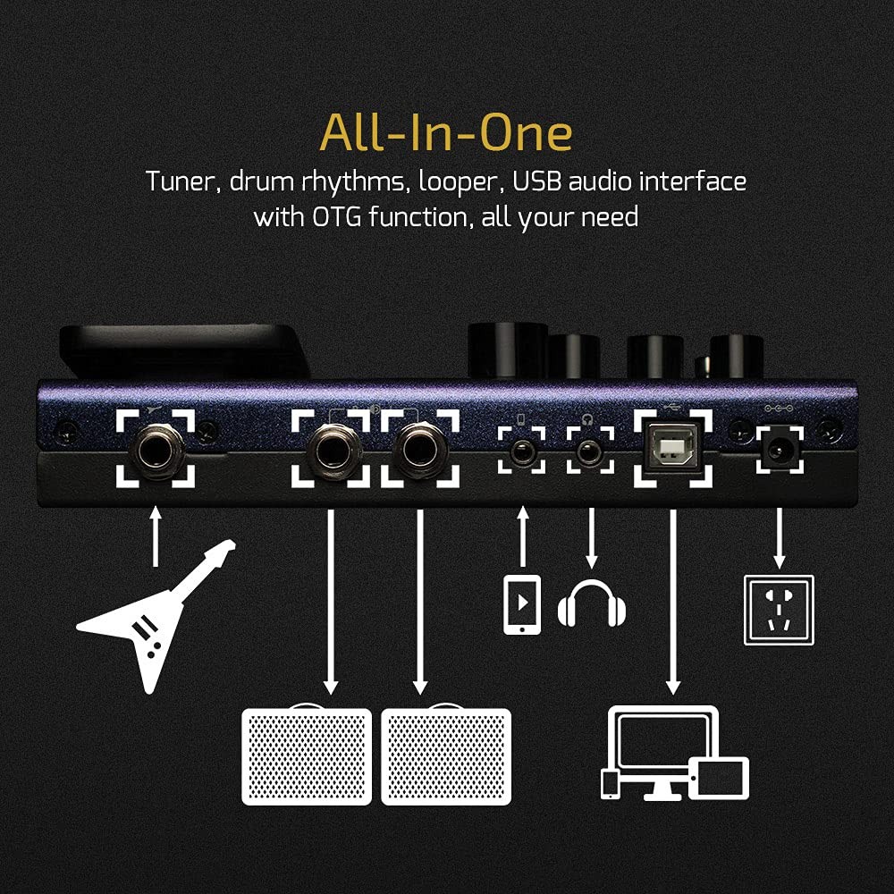 GP-100 Guitar Bass Amp Modeling IR Cabinets Simulation Multi Language Multi-Effe