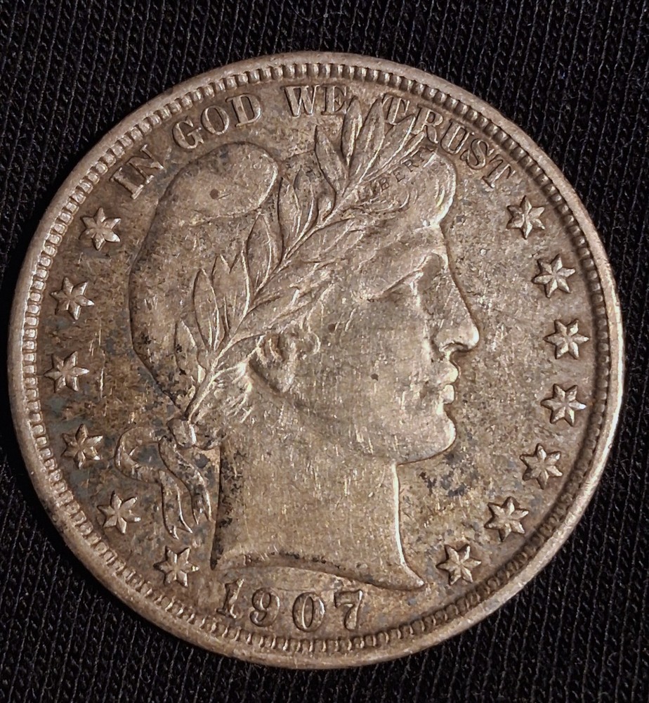 1907-O BARBER HALF DOLLAR-NICE XF