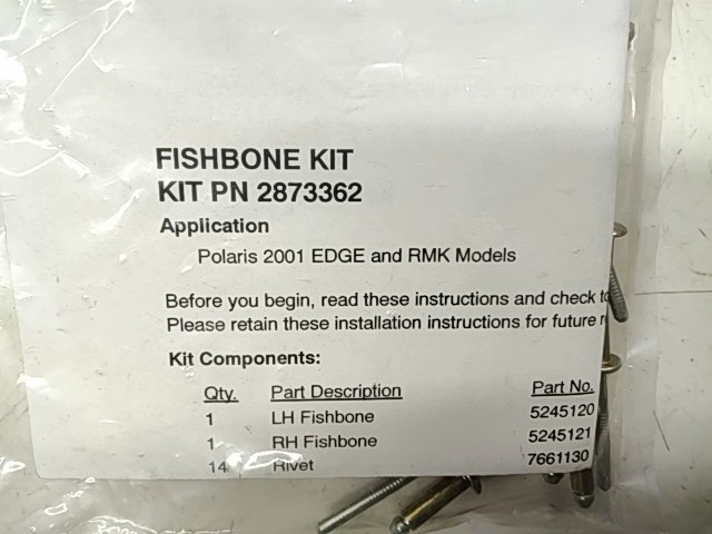 Fishbone Kit - ---- Polaris NOS
