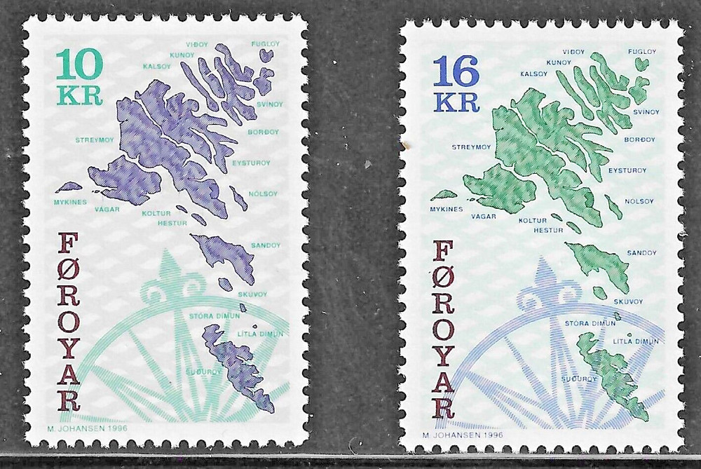 Faroe Islands (1996) - Scott # 305 - 306   MNH