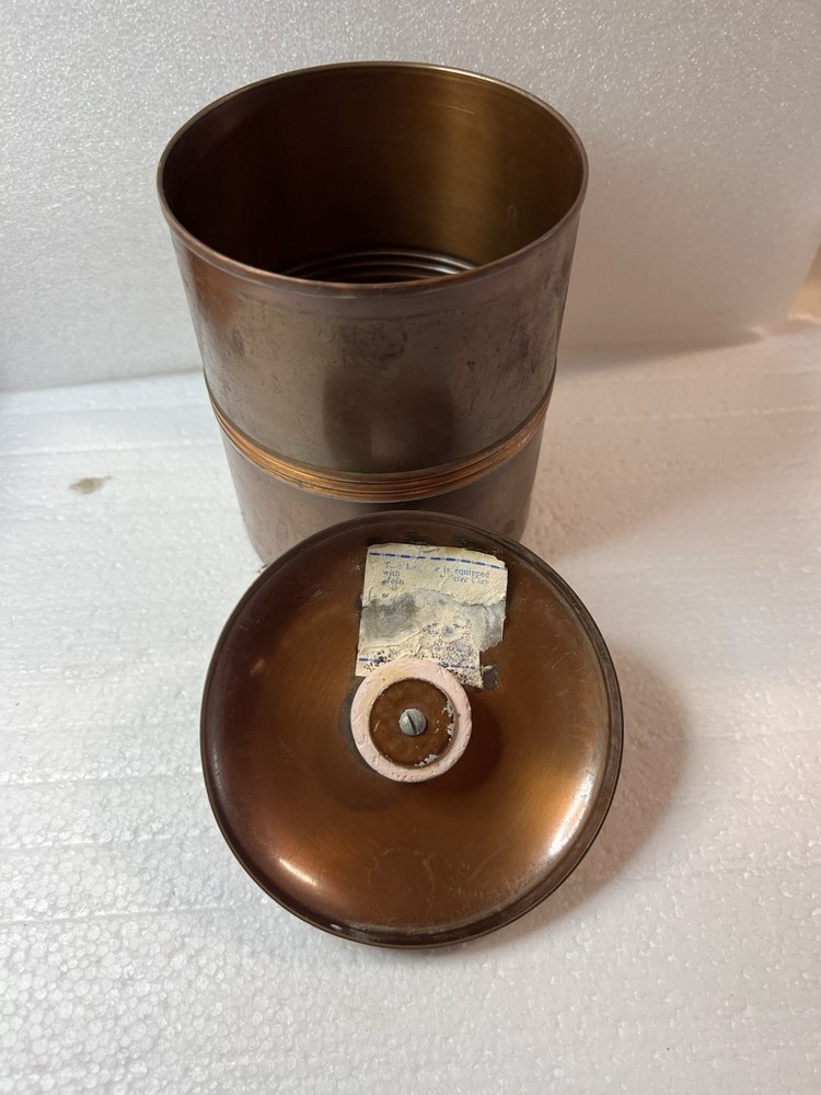 DUK-IT McDONALD COPPER CIGAR HUMIDOR Amber Handle