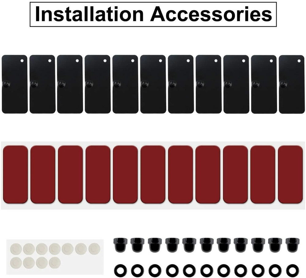 Window Louver Replacement Hardware Double Sided 3M Mounting Installation Kit