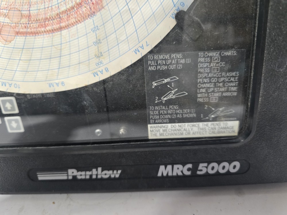 Partlow MRC 5000 circular chart recorder