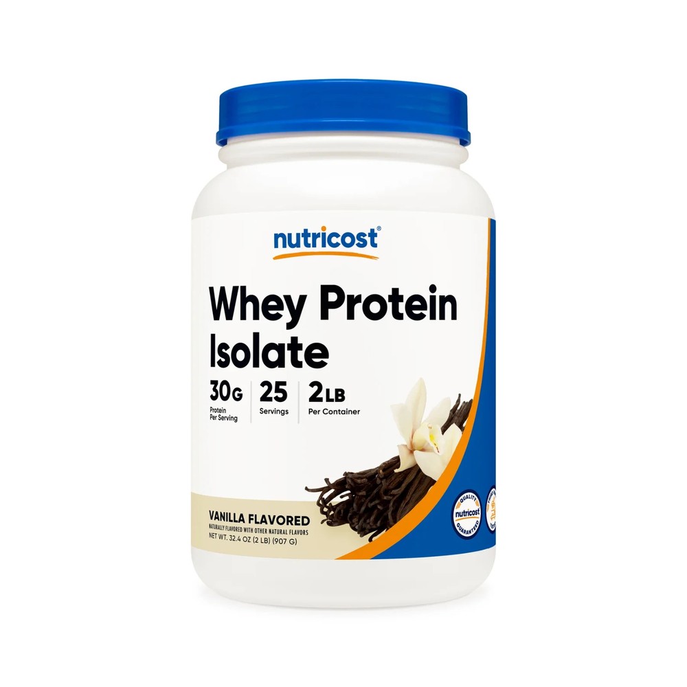 Nutricost Whey Protein Isolate Powder/2LBS/30g/25serv