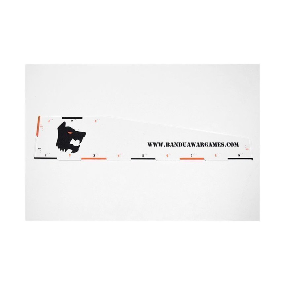 Bandua Warhammer Accessory 9" Ruler - Wolf New