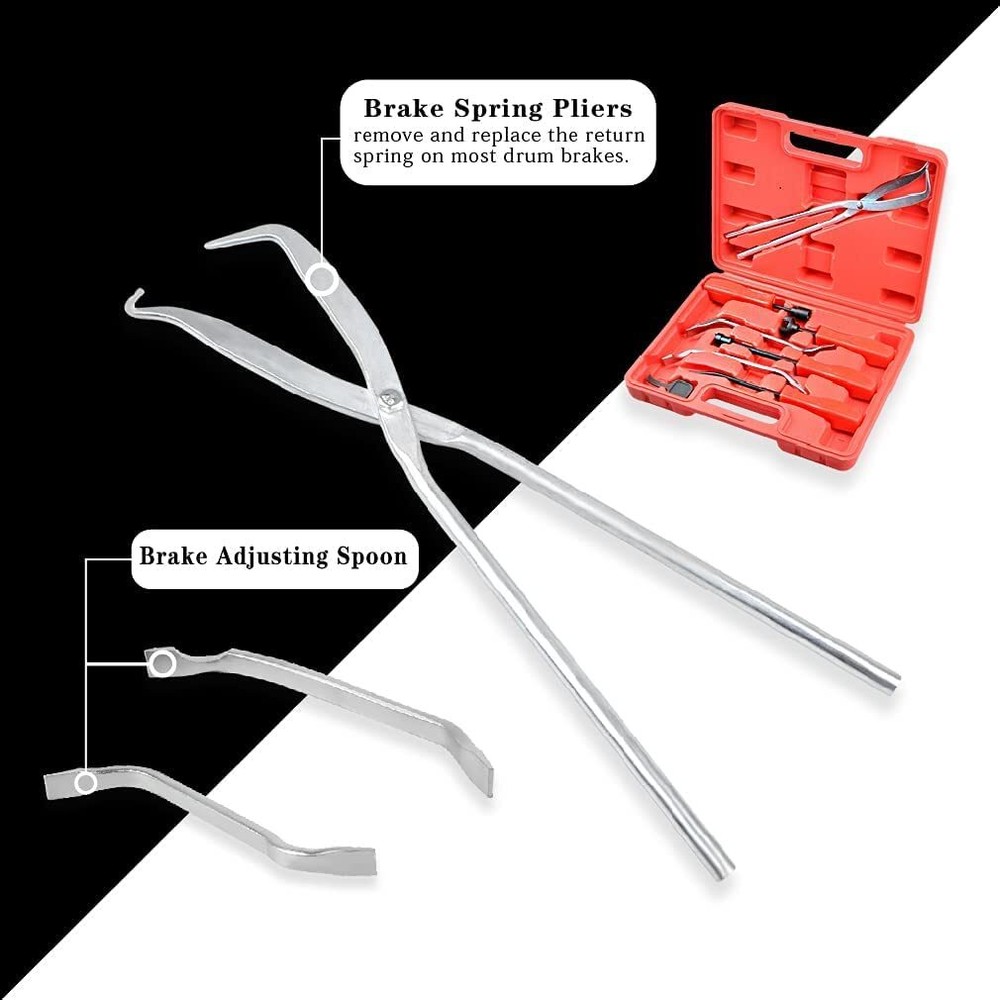 30pc Drum Brake & Caliper Wind Back Compression Tools Pad Repair Adjust Reset