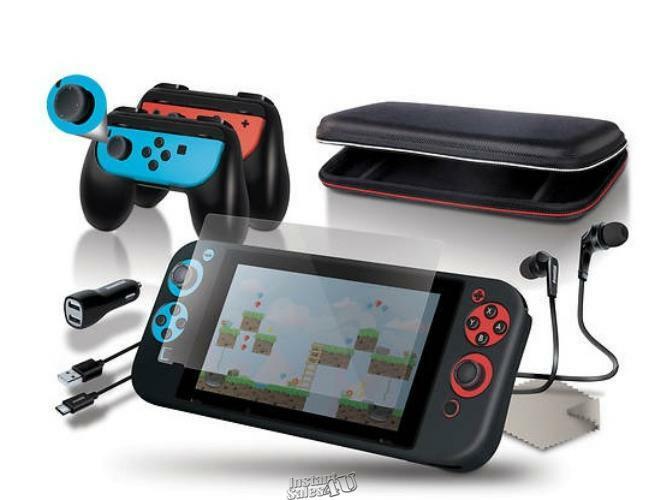 DreamGear Wireless Nintendo SWITCH Accessory Kits Red & Black & Blue