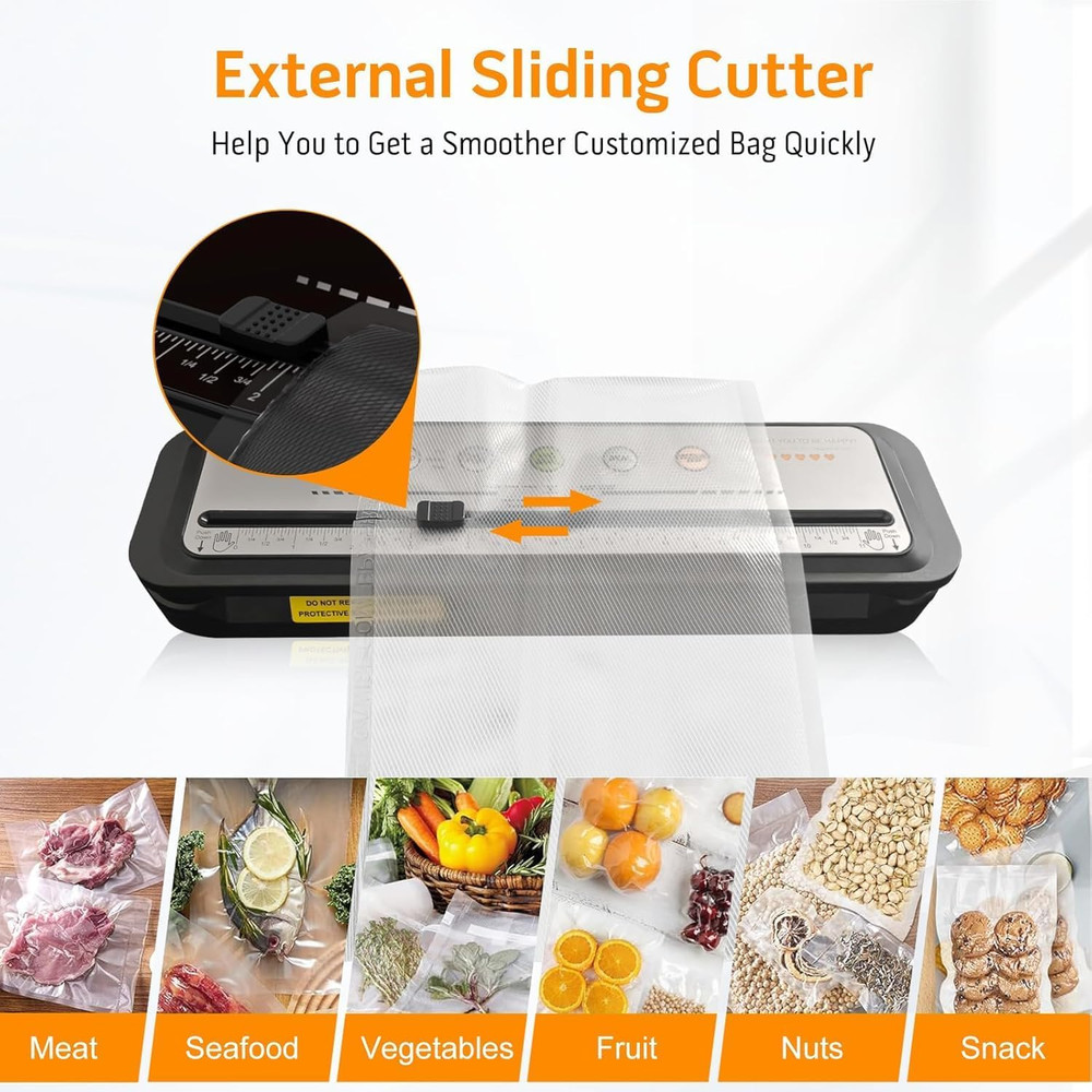 2025 Powerful Vacuum Sealer Machine | Compact Design | One-Touch Automatic | Sea