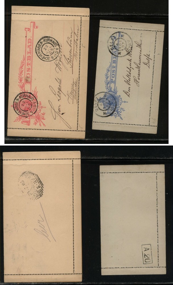 Netherlands   2  postal letter cards  nice cancels          MS0415
