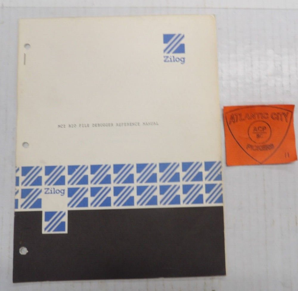 ZILOG MCZ RIO FILE DEBUGGER REFERENCE MANUAL SEPTEMBER 1978