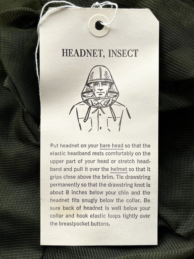 HEADNET HAT NEW MOSQUITO EEE VIRUS PROTECTION EASTERN EOUINE ENCEPHALITIS NETING