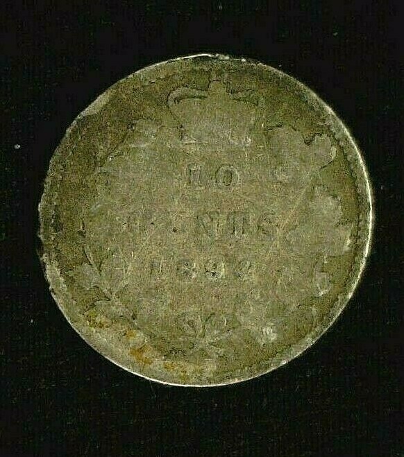 1894 CANADA SILVER 10c. REDUCED 9/26/24 (7154)