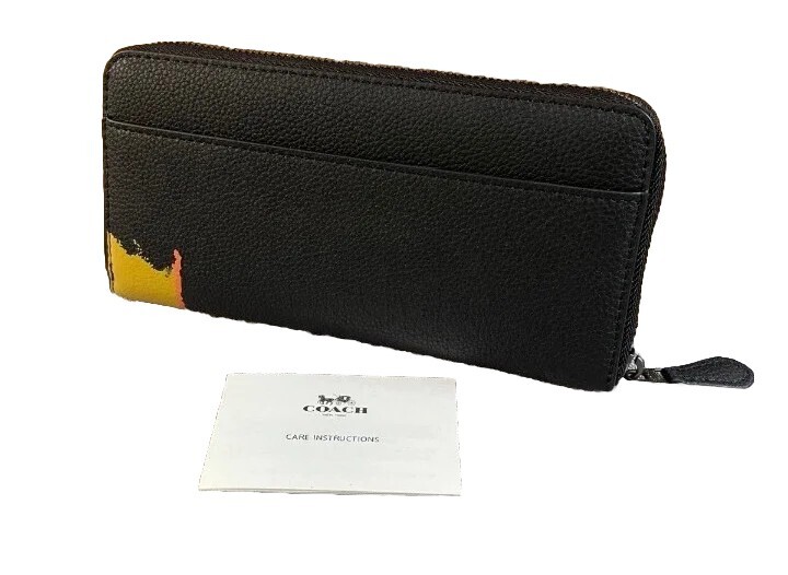 COACH Basquiat Black Long Wallet New