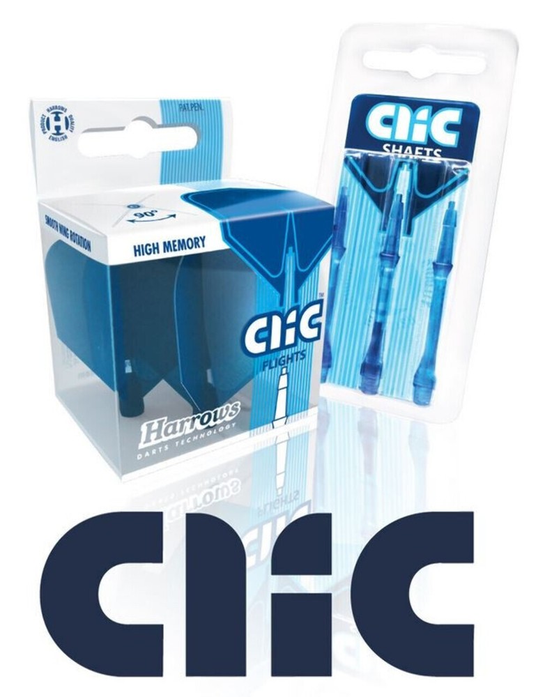 Harrows Clic Slim Short 2ba Dart Shafts - Clear