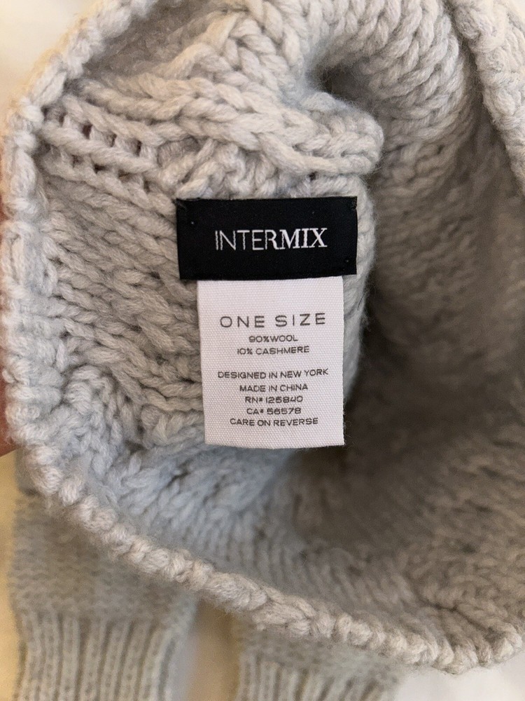 INTERMIX hat and gloves set EUC