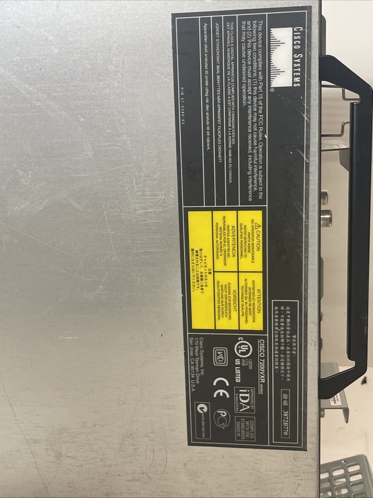 Cisco 7200 Series VXR W/cards