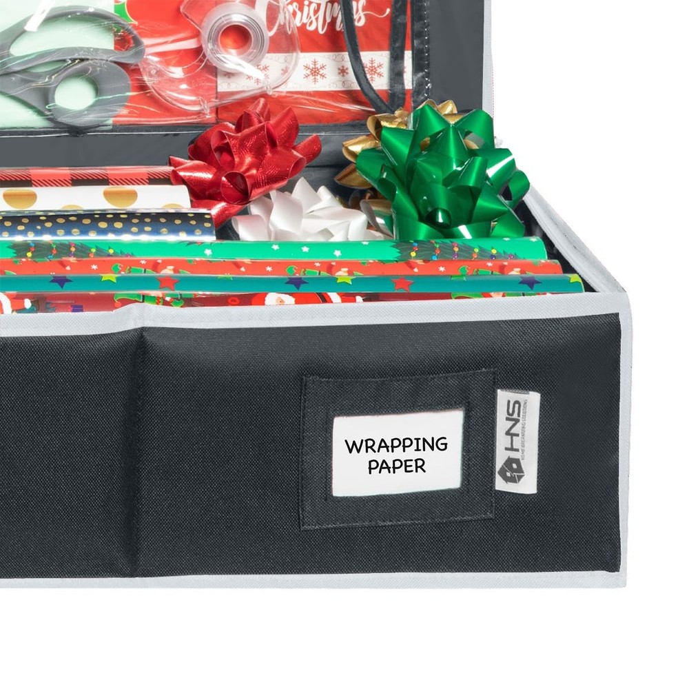HOLDN' STORAGE Premium Wrapping Storage Container - Durable 600D Tear-Proof, ...