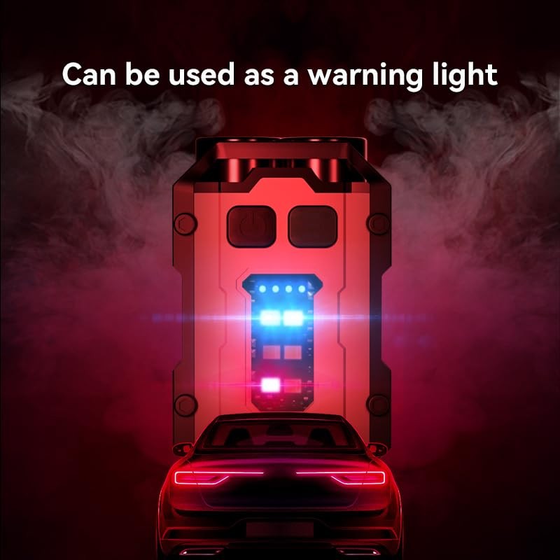 WARSUN Mini LED Flashlight Rechargeable Keychain White