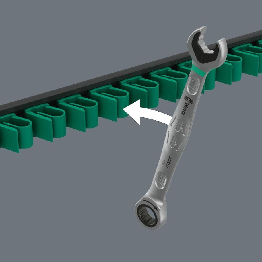 Joker Magnetic Spanner Storage Rail for 11 Spanners, Empty - 9610 - 05136413001