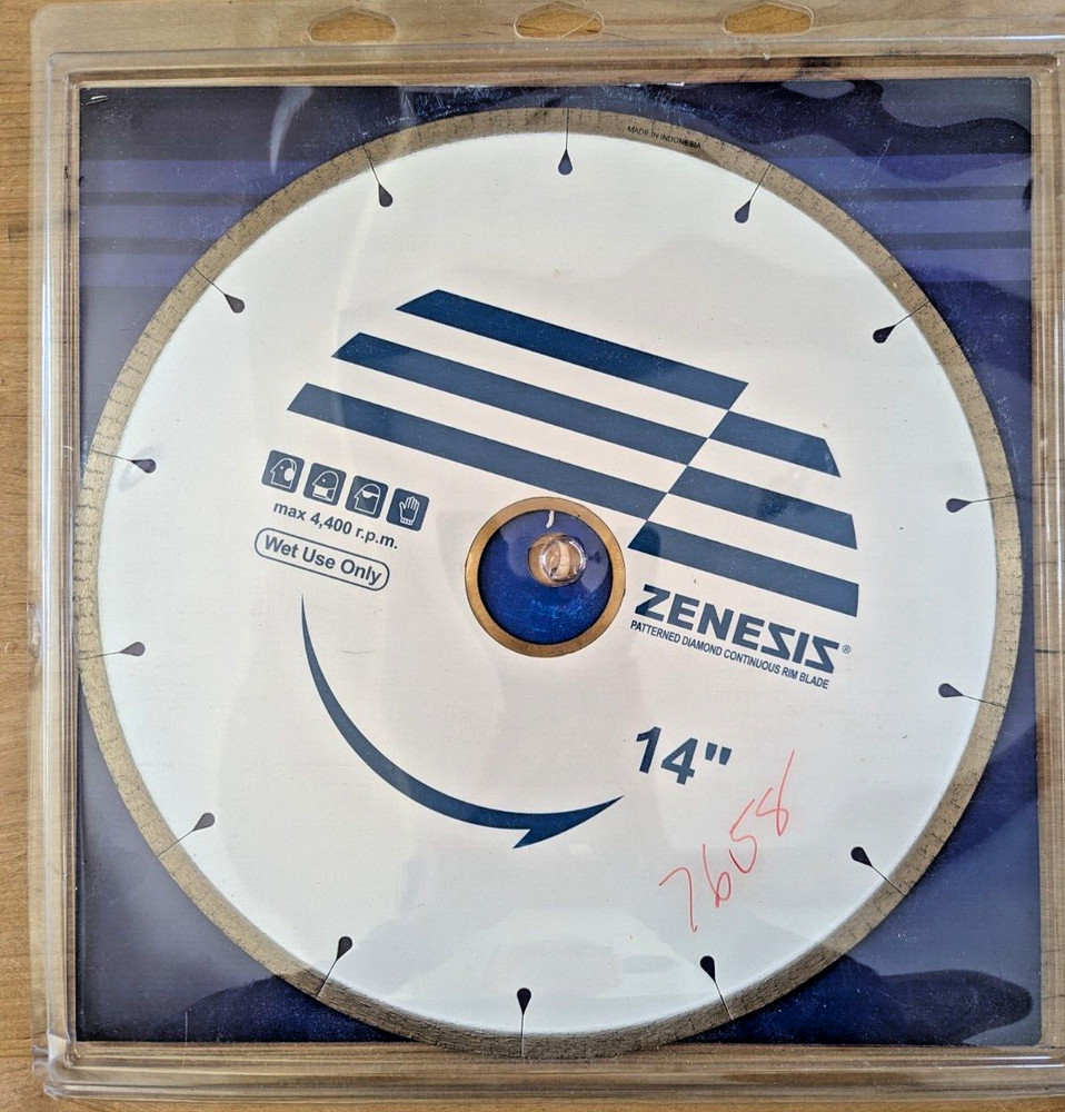 Zenesis: Patterned Diamond Continuous Rim Blade 14"