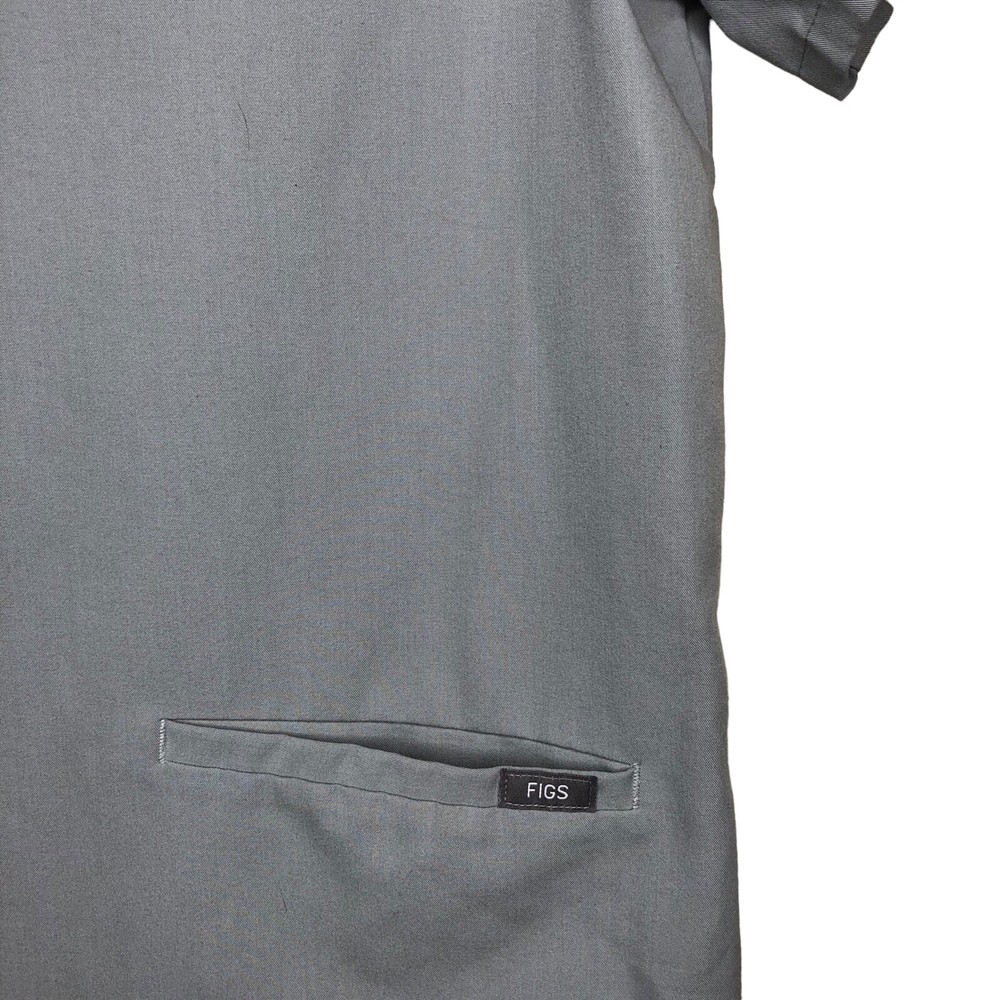 FIGS Technical Collection Casma Scrub Top Women’s Size Medium Gray Comfort