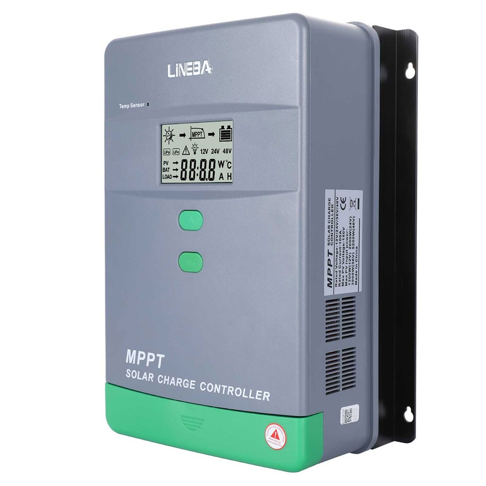 100A MPPT Solar Panel Battery Charge Controller 12V 24V 48V Auto Adjustable LCD