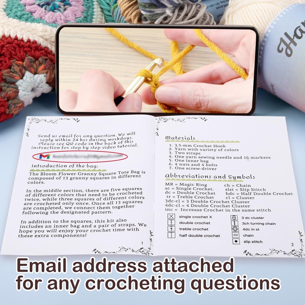 Crochet Kit for Advanced or Intermediate Beginner, Step by Step Video Tutoria...