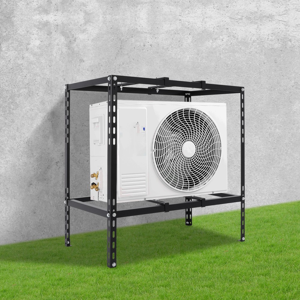 Air Conditioner Unit Support Bracket Black Stand Bracket Split Ground Bracket US